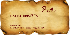 Palku Abbás névjegykártya